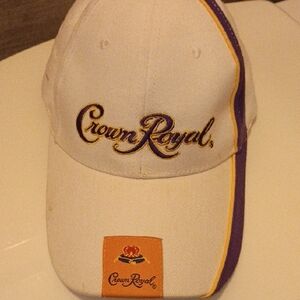 Crown Royal White and Purple Hat